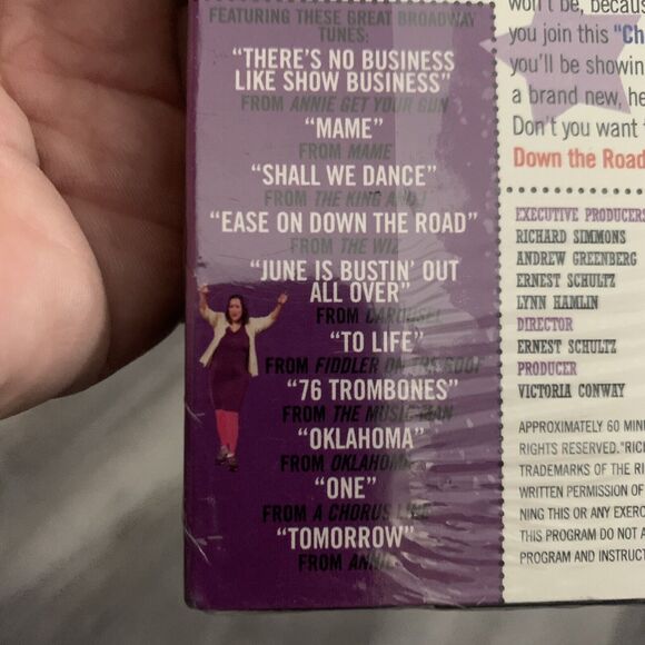 RICHARD SIMMONS Tone Up On Broadway Sweat Aerobic VHS Set of 2 NEW SEALED - Picture 6 of 6